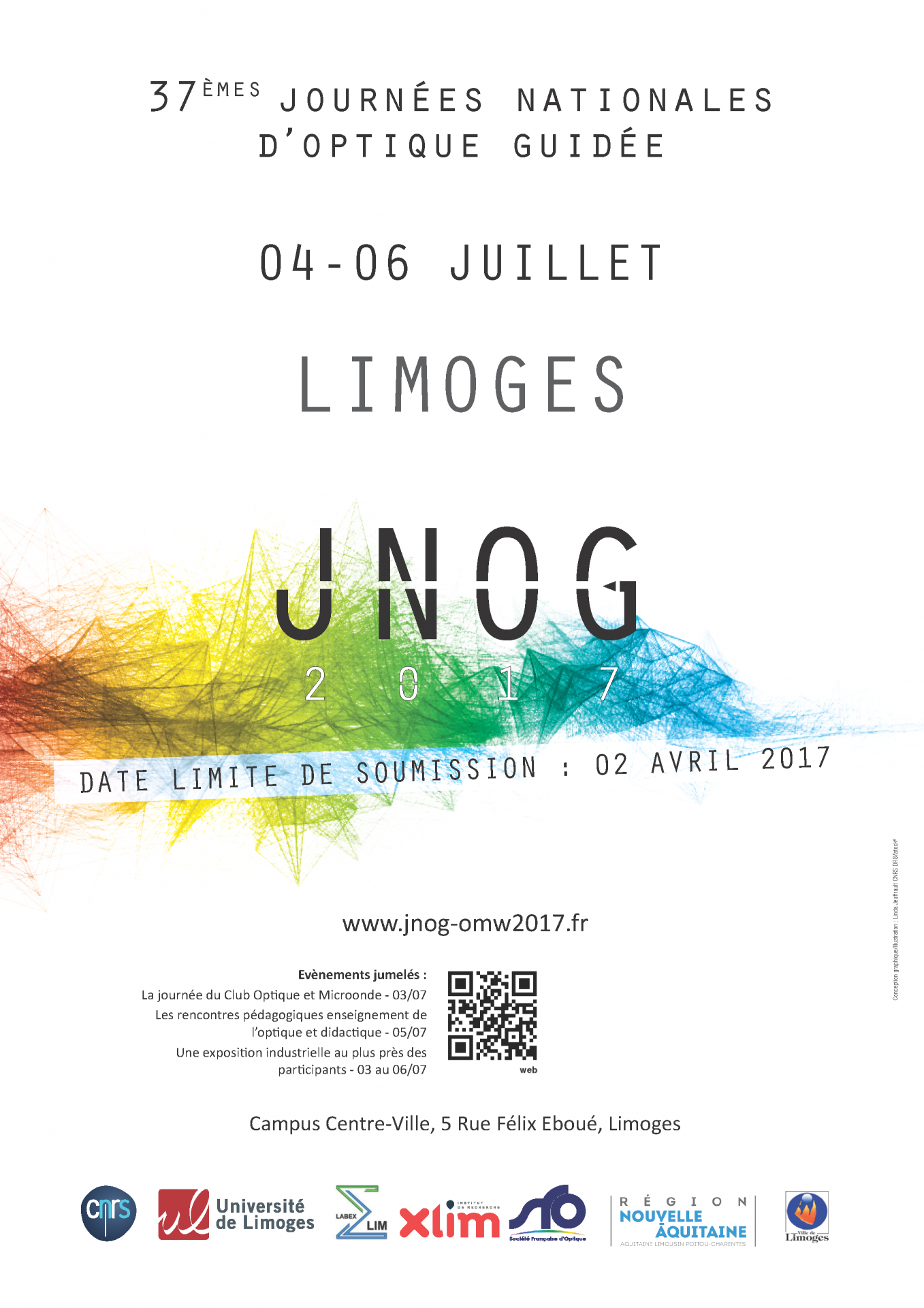 37èmes Journées Nationales d'Optique Guidée : 04-06 juillet 2017
