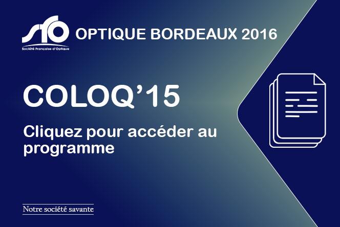 Accédez au programme de la session COLOQ