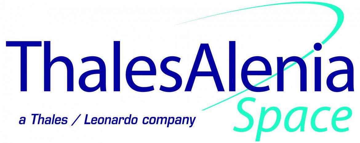 Logo thales alenia space leonardo